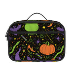 Halloween Wizard Pattern Print Portable Lunch Bag