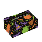 Halloween Wizard Pattern Print Rectangle Tissue Box Cover