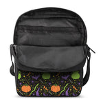 Halloween Wizard Pattern Print Rectangular Crossbody Bag