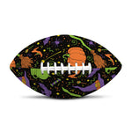 Halloween Wizard Pattern Print Rugby Ball