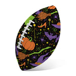 Halloween Wizard Pattern Print Rugby Ball