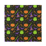 Halloween Wizard Pattern Print Silk Bandana