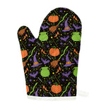 Halloween Wizard Pattern Print Single Oven Mitt