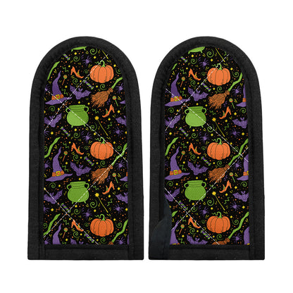 Halloween Wizard Pattern Print Skillet Handle Cover