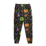 Halloween Wizard Pattern Print Sweatpants