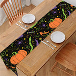 Halloween Wizard Pattern Print Table Runner