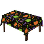Halloween Wizard Pattern Print Tablecloth