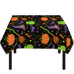 Halloween Wizard Pattern Print Tablecloth