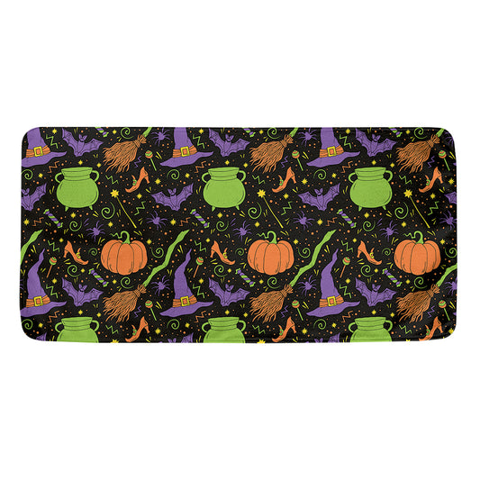 Halloween Wizard Pattern Print Towel