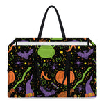 Halloween Wizard Pattern Print Utility Tote Bag