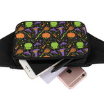 Halloween Wizard Pattern Print Waist Bag