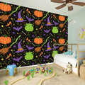 Halloween Wizard Pattern Print Wall Sticker
