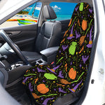 Halloween Wizard Pattern Print Waterproof Car Seat Cover