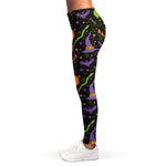 Halloween Wizard Pattern Print Women's Leggings
