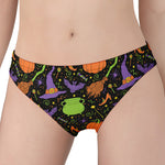 Halloween Wizard Pattern Print Women's Panties
