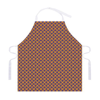 Halloween X Pattern Print Adjustable Apron