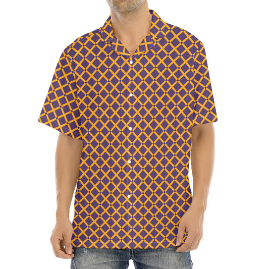 Halloween X Pattern Print Aloha Shirt