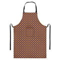 Halloween X Pattern Print Bib Apron With Pocket
