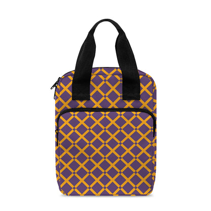 Halloween X Pattern Print Bible Tote Bag