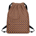 Halloween X Pattern Print Drawstring Backpack