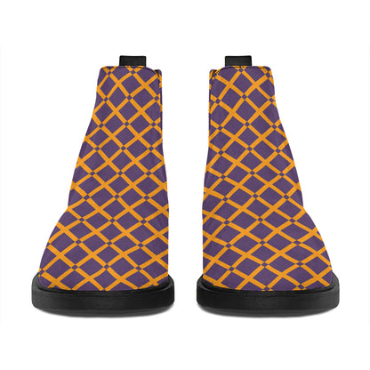 Halloween X Pattern Print Flat Ankle Boots