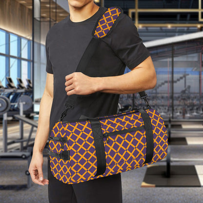 Halloween X Pattern Print Gym Bag