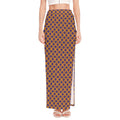 Halloween X Pattern Print High Slit Maxi Skirt