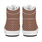 Halloween X Pattern Print High Top Leather Sneakers