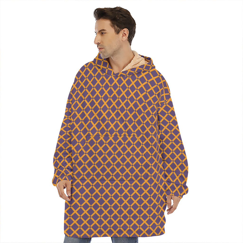 Halloween X Pattern Print Hoodie Blanket