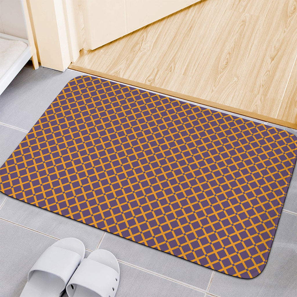 Halloween X Pattern Print Indoor Door Mat