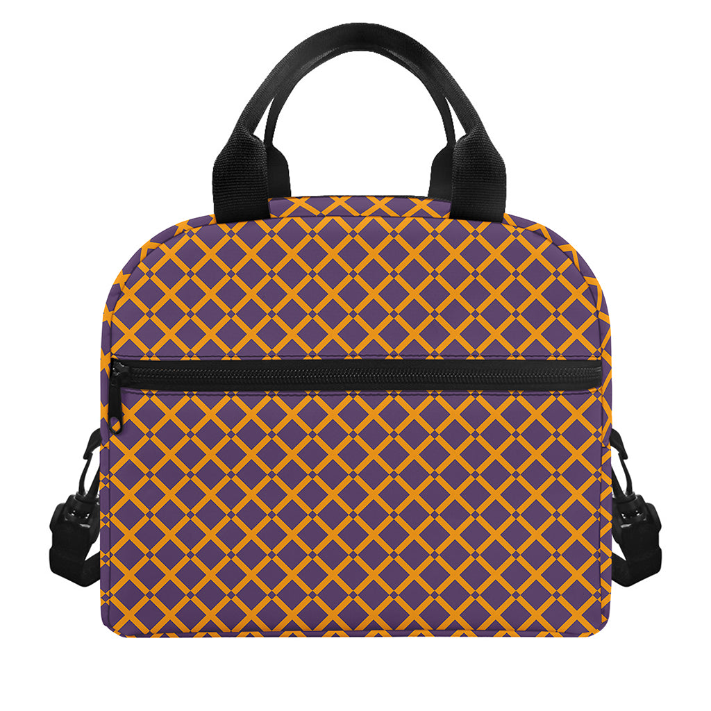 Halloween X Pattern Print Insulated Lunch Bag