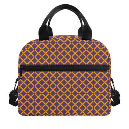 Halloween X Pattern Print Insulated Lunch Bag