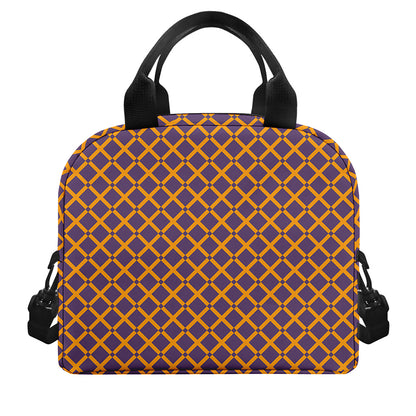 Halloween X Pattern Print Insulated Lunch Bag
