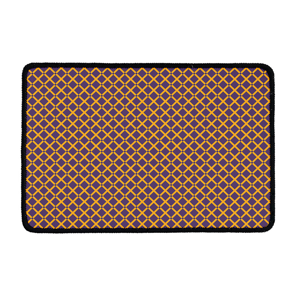 Halloween X Pattern Print Kitchen Mat