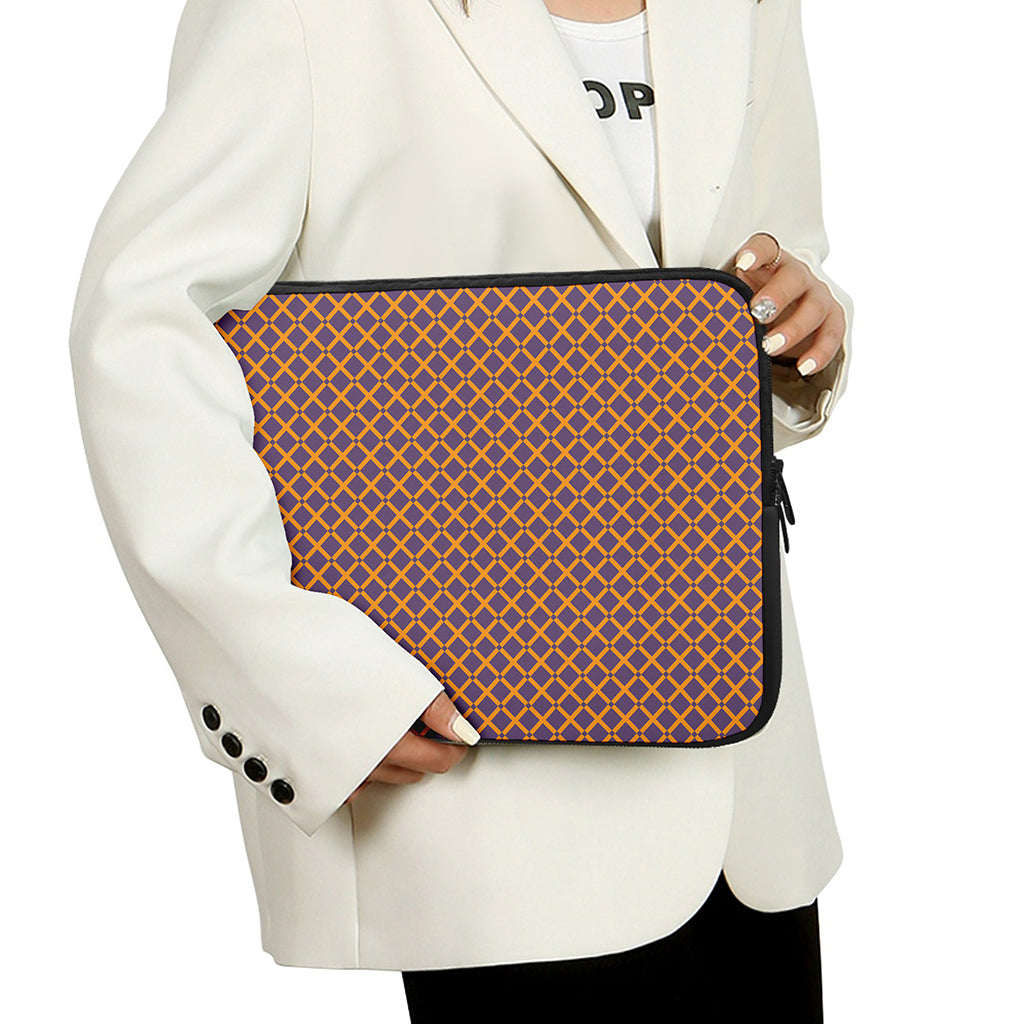 Halloween X Pattern Print Laptop Sleeve