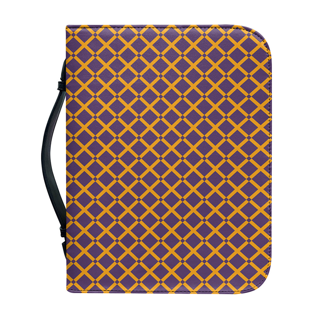 Halloween X Pattern Print Leather Bible Cover