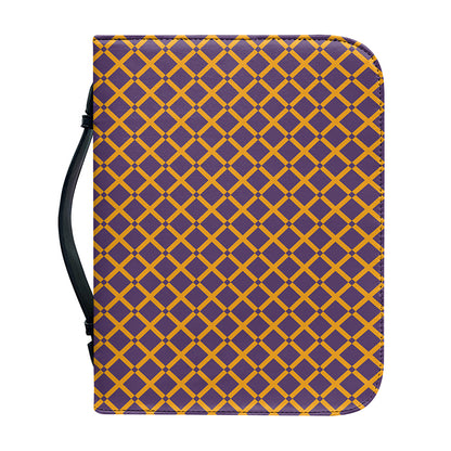 Halloween X Pattern Print Leather Bible Cover