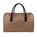 Halloween X Pattern Print Leather Duffel Bag