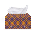 Halloween X Pattern Print Leather Tissue Box Cover