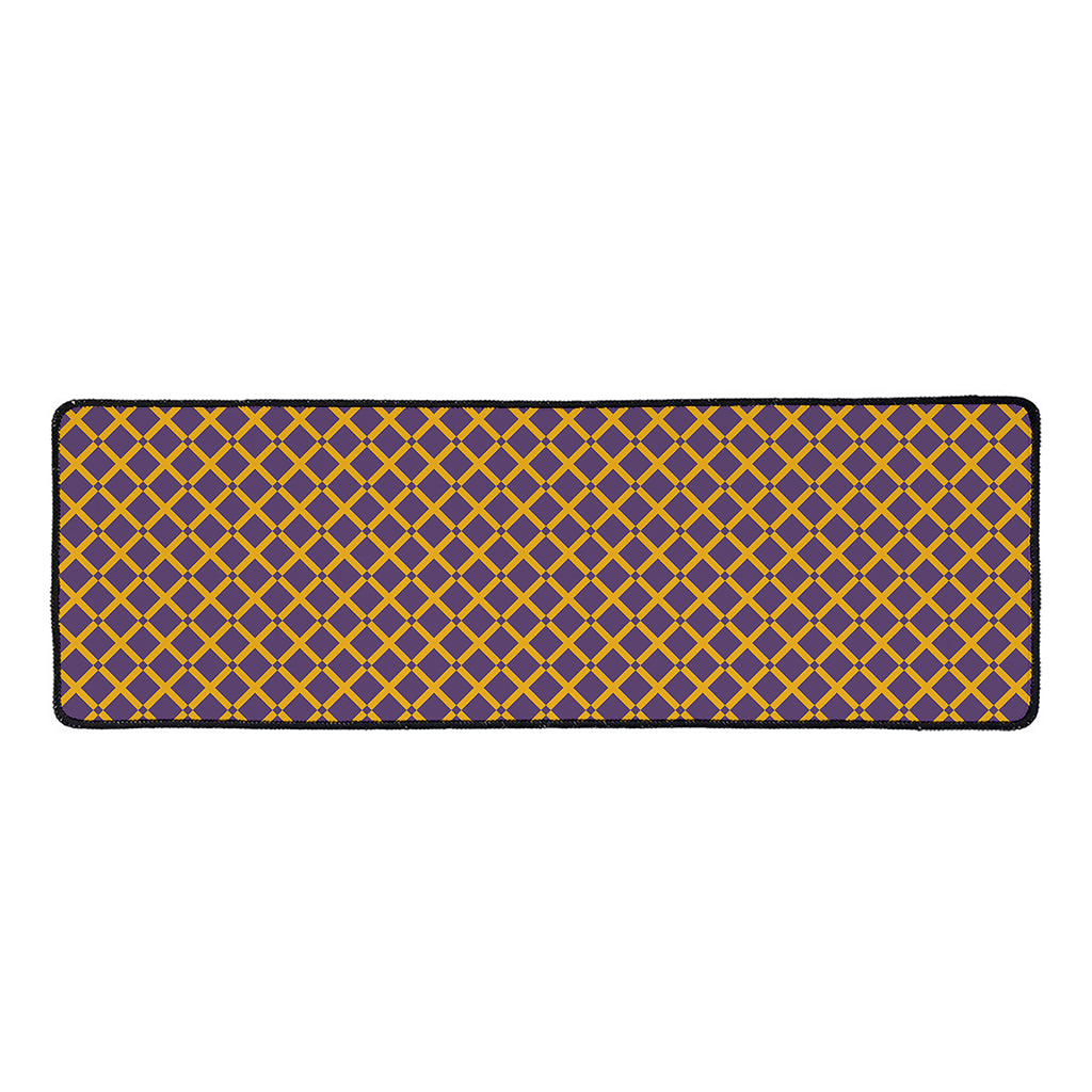 Halloween X Pattern Print Long Kitchen Mat