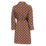 Halloween X Pattern Print Men's Bathrobe