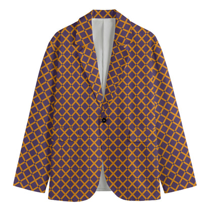 Halloween X Pattern Print Men's Blazer
