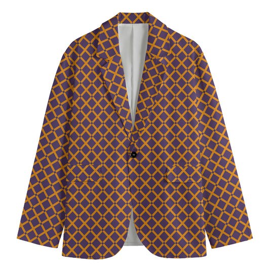 Halloween X Pattern Print Men's Blazer