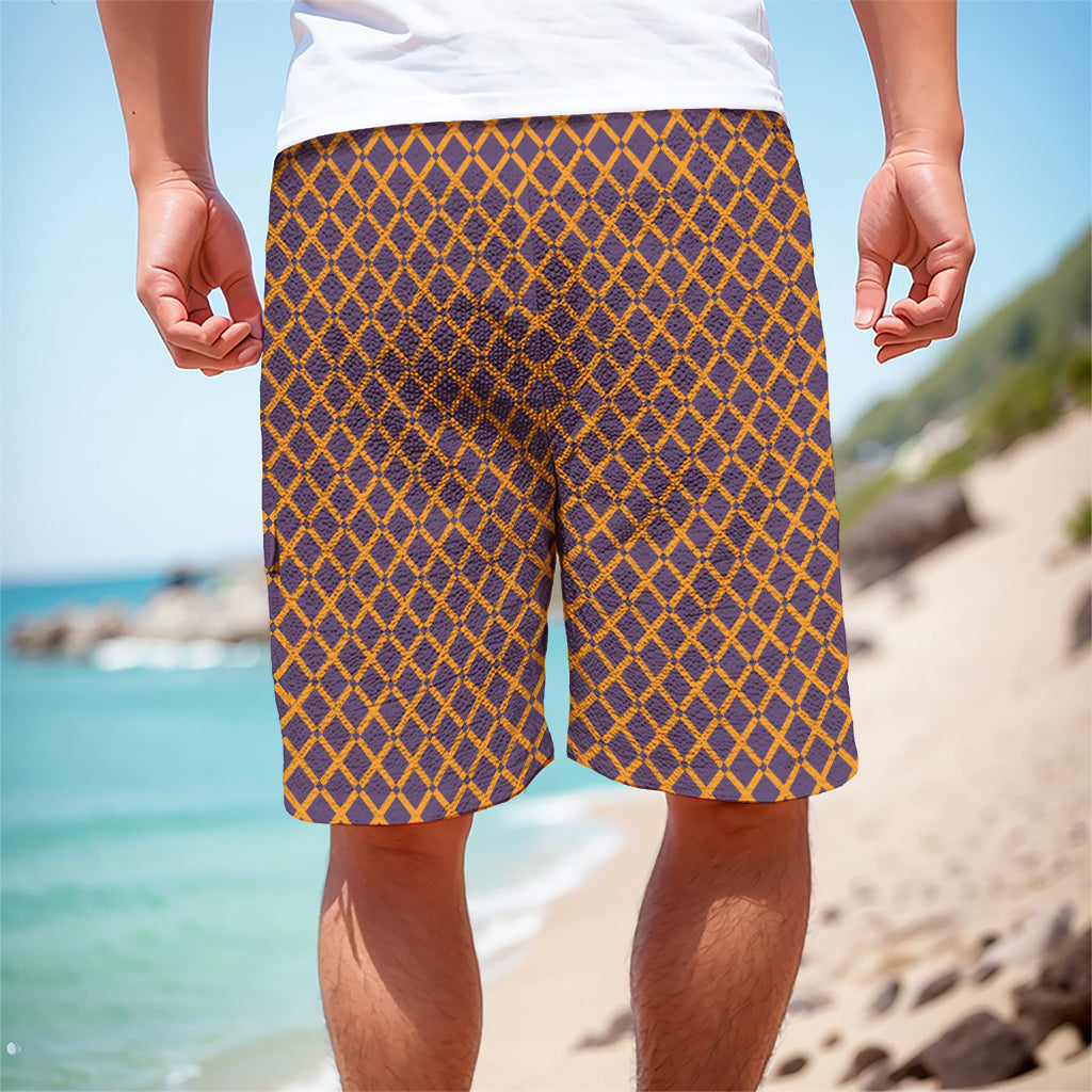 Halloween X Pattern Print Men's Cargo Shorts