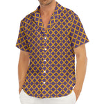 Halloween X Pattern Print Men's Deep V-Neck Shirt
