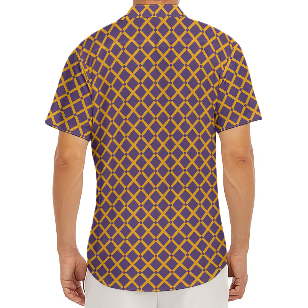 Halloween X Pattern Print Men's Deep V-Neck Shirt