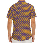 Halloween X Pattern Print Men's Deep V-Neck Shirt