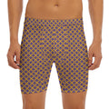 Halloween X Pattern Print Men's Long Boxer Briefs