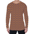 Halloween X Pattern Print Men's Long Sleeve T-Shirt