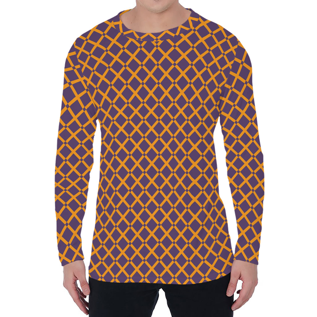 Halloween X Pattern Print Men's Long Sleeve T-Shirt